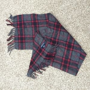 Joseph & Feiss 100% wool plaid winter scarf
